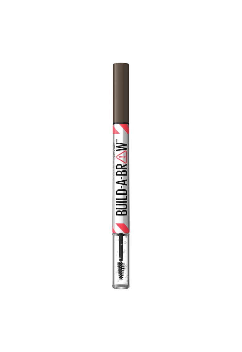 Produs 2 in 1 marker de sprancene + gel de fixare Maybelline New York Build a brow - 262 Black Brown - 1 -4 gr