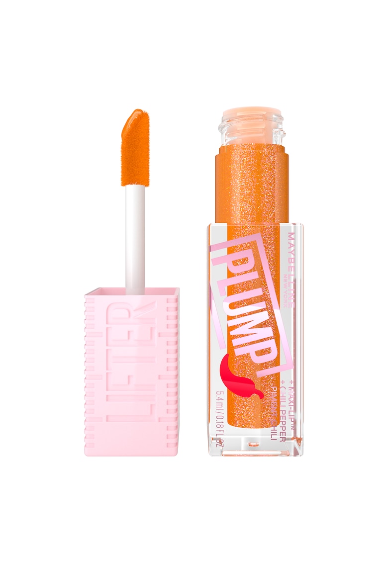 Luciu de buze cu efect de marire Maybelline New York Lifter Plump - 008 Hot Honey - 5 -4 ml