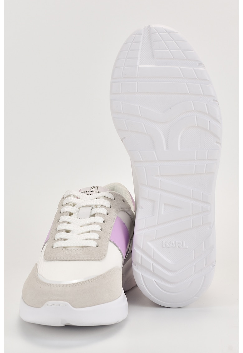 Pantofi sport cu garnituri de piele si piele intoarsa