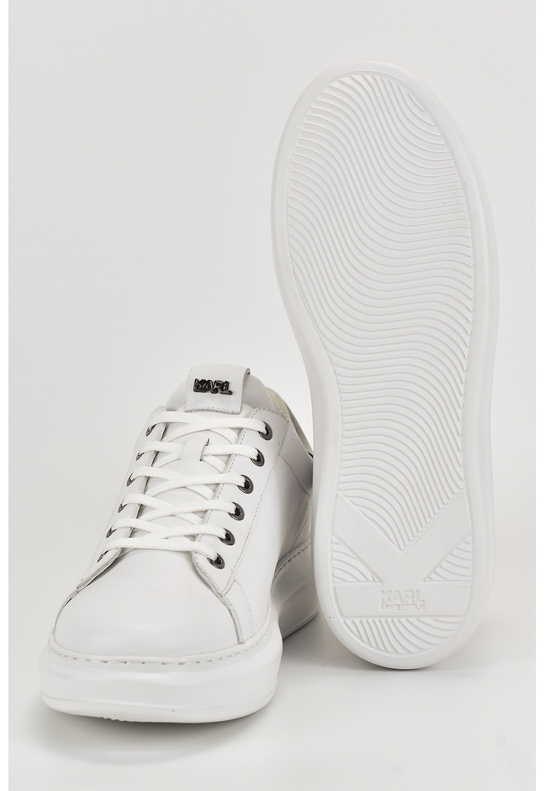 Pantofi sport de piele cu logo lateral