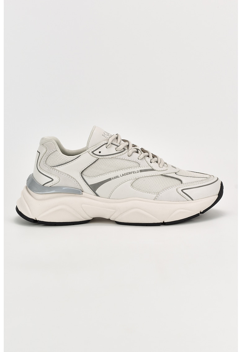 Pantofi sport de piele si plasa