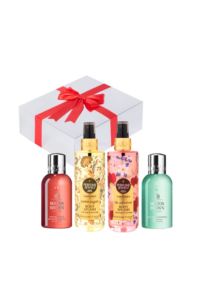 Set Enjoy Your Day - Femei - 2 x Spray de Corp Eyup 250 ml - Gel de dus Gingerlily 100ml + Sampon de volum Kumudu 100 ml Set Enjoy Your Day - Femei - 2 x Spray de Corp Eyup 250 ml - Gel de dus Gingerlily 100ml + Sampon de volum Kumudu 100 ml