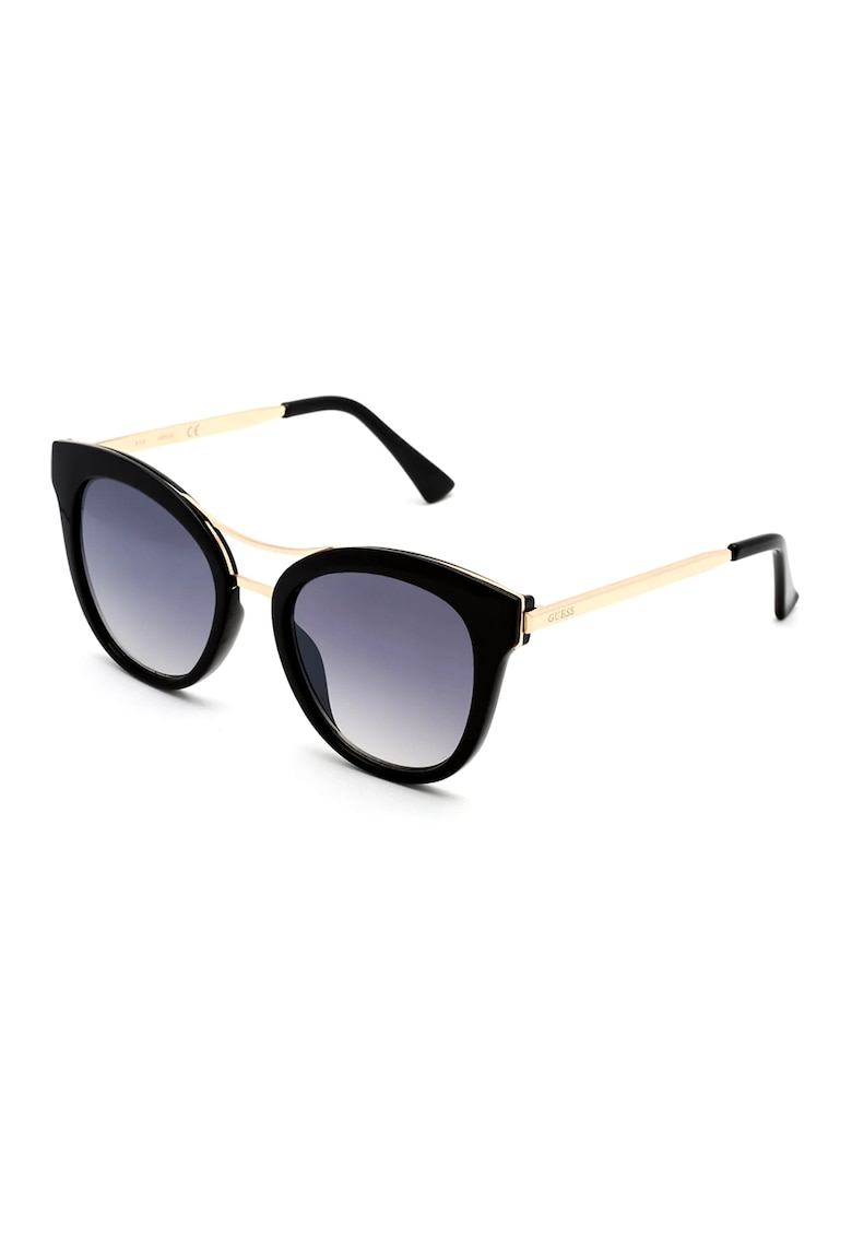 Ochelari de soare cat-eye cu rama metalica