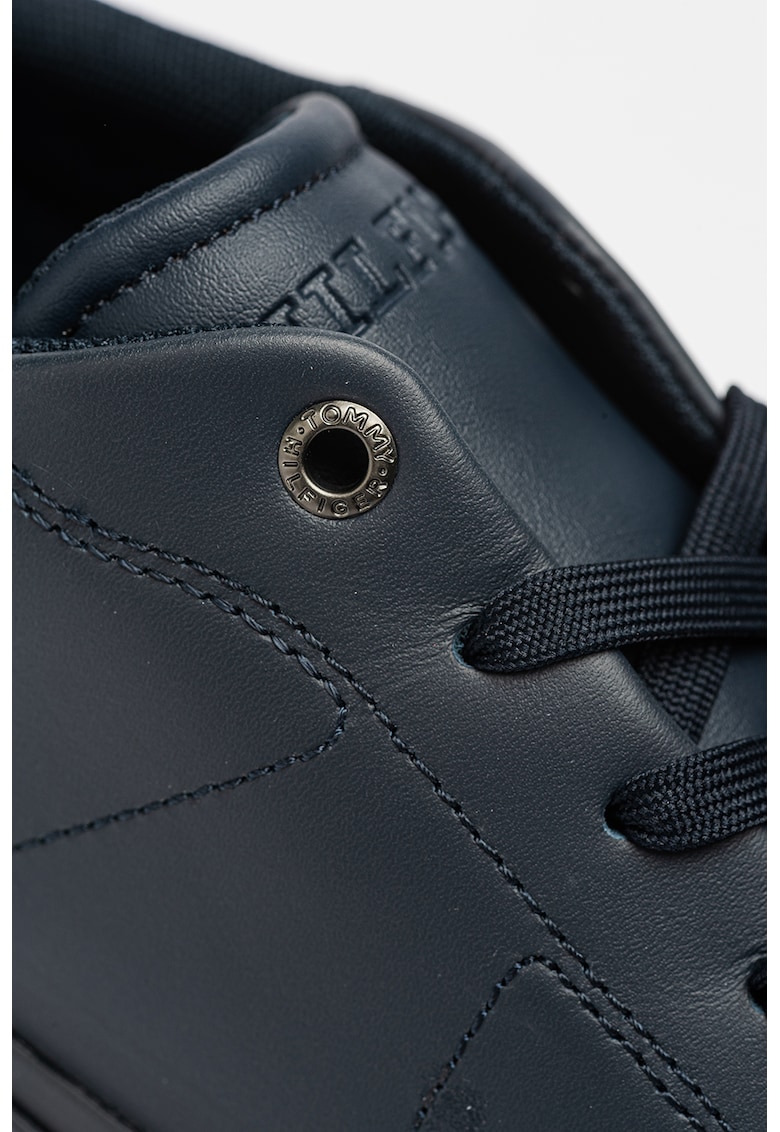 Pantofi sport din piele si garnitura de piele intoarsa