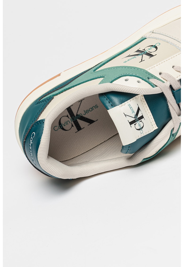 Pantofi sport din piele cu detaliu logo