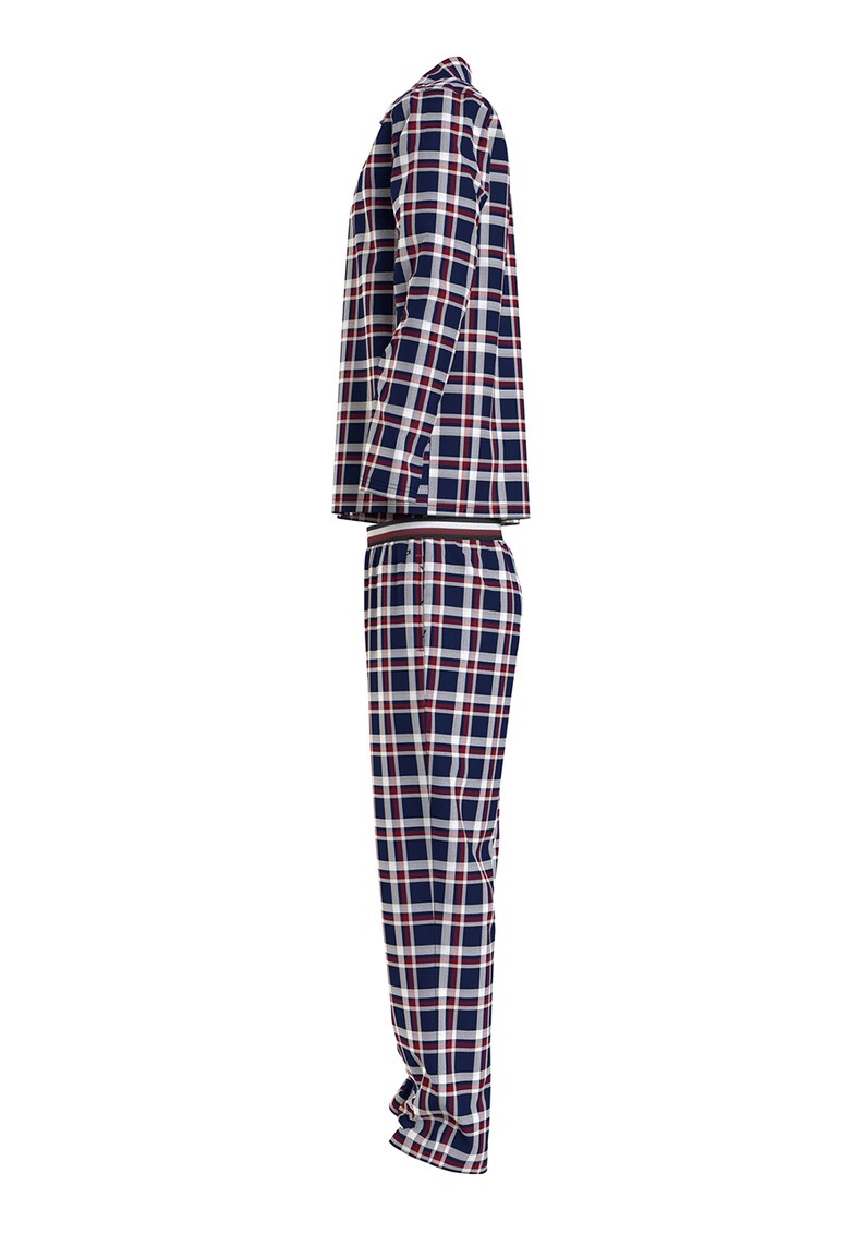 Pijama lunga cu model in carouri