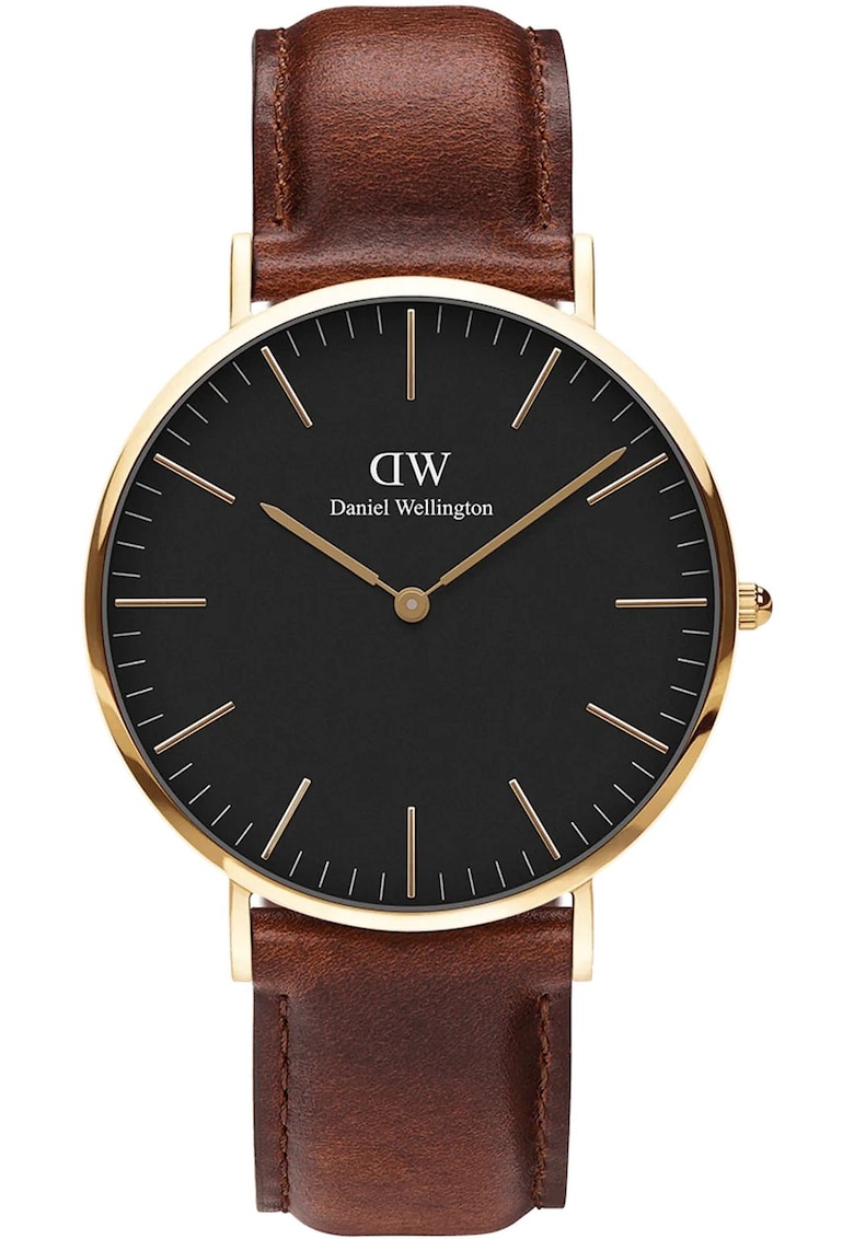 Ceas pentru barbati DW00100543 Quartz - Inox/Piele naturala - Maro