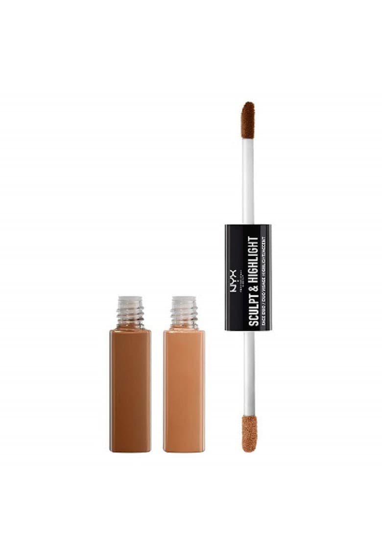 Contur Fata si Iluminator -  Sculpt & Highlight Face Duo - 05 Chestnut / Sand Contur Fata si Iluminator -  Sculpt & Highlight Face Duo - 05 Chestnut / Sand