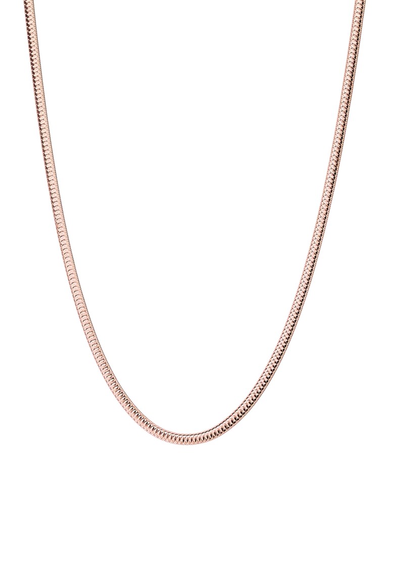 Colier placat cu aur rose de 18k - din lant