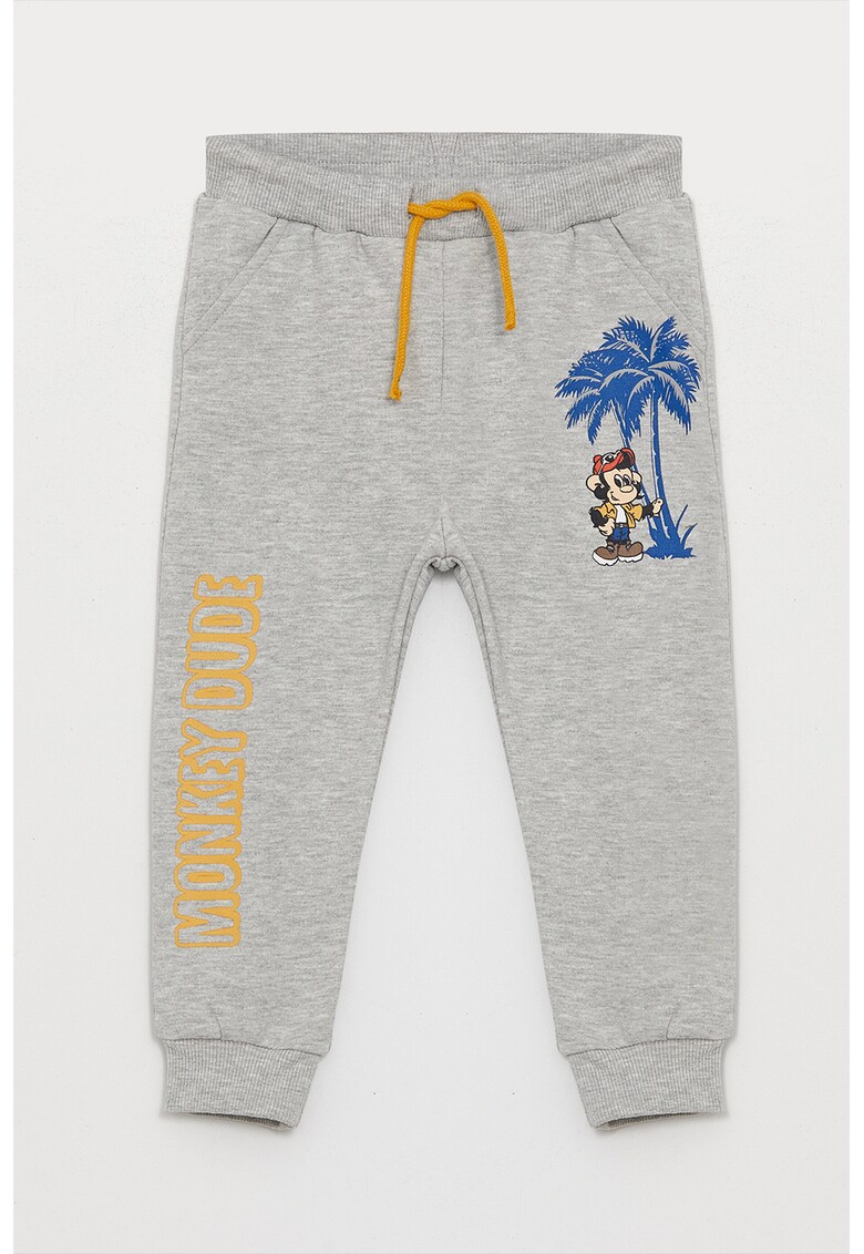 Pantaloni de trening din amestec de bumbac cu imprimeu