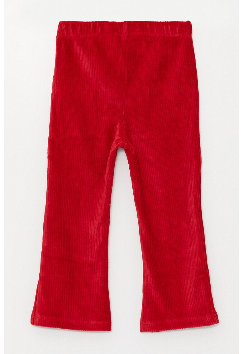 Pantaloni din reiat cu croiala bootcut