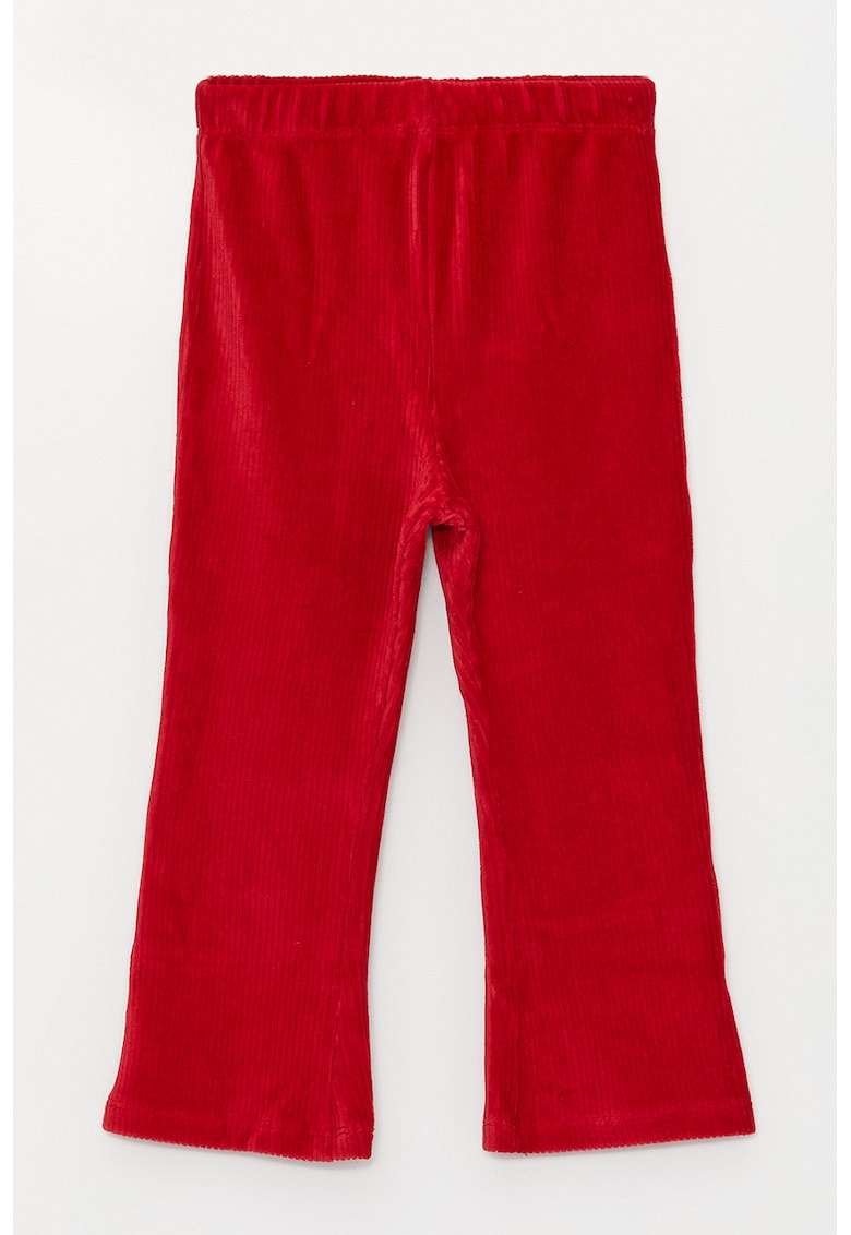 Pantaloni din reiat cu croiala bootcut