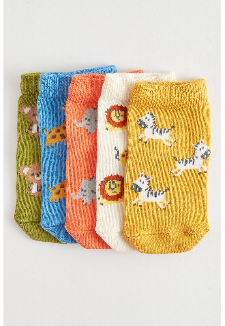 Set de sosete cu animal print - 5 perechi