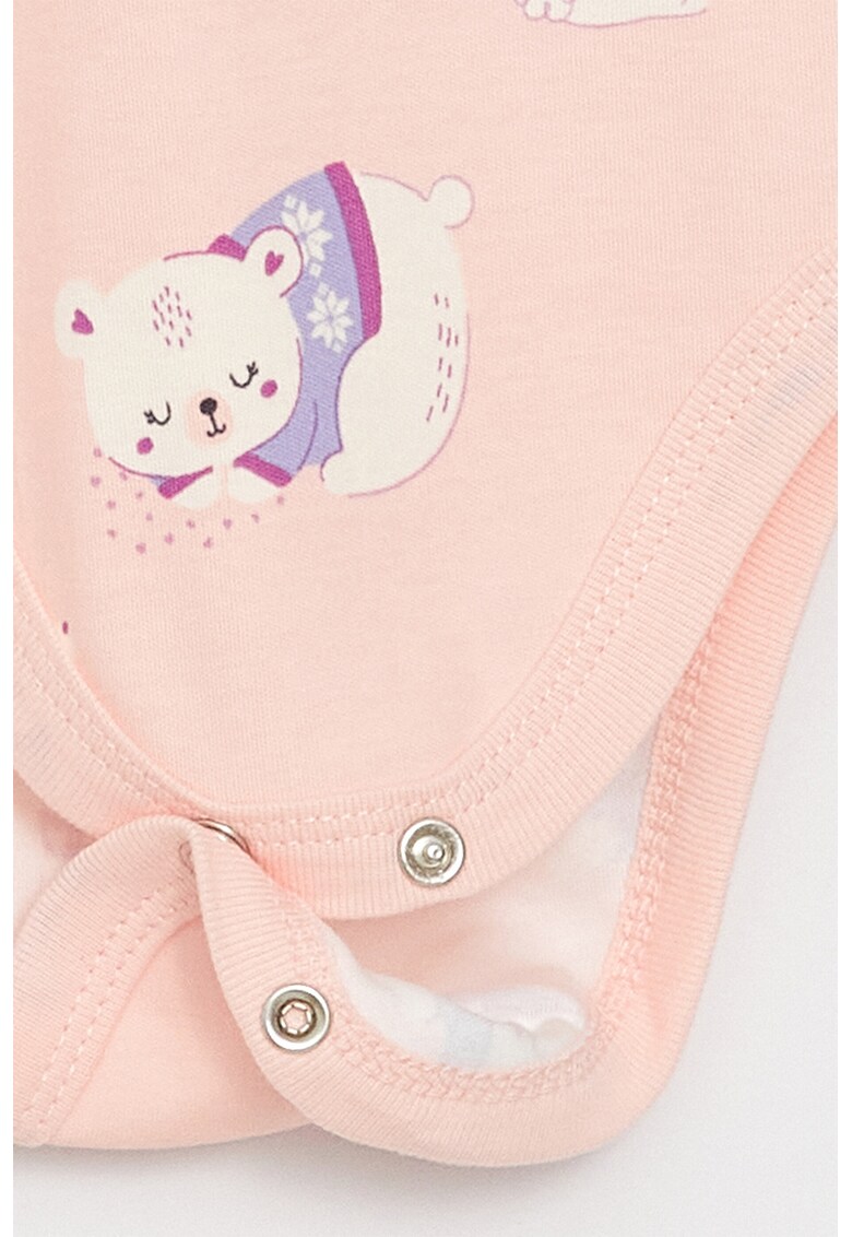 Set de body-uri de bumbac cu imprimeu - 2 piese