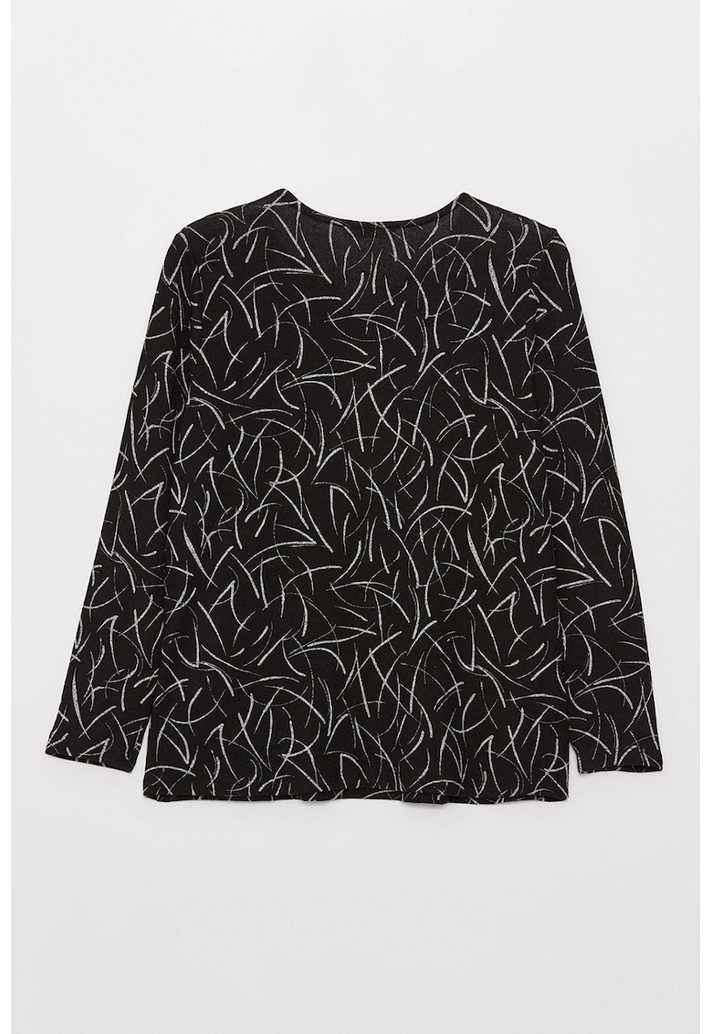 Bluza cu maneci lungi si imprimeu