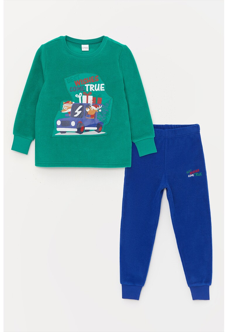 Pijama cu imprimeu grafic