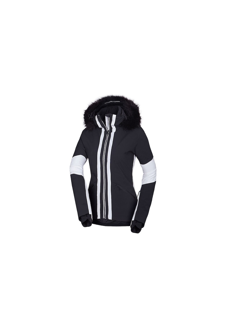 Geaca impermeabila cu blana sintetica pentru schi