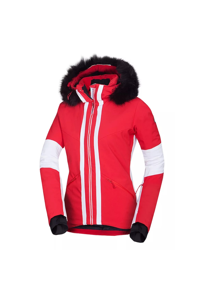 Geaca impermeabila cu blana sintetica pentru schi