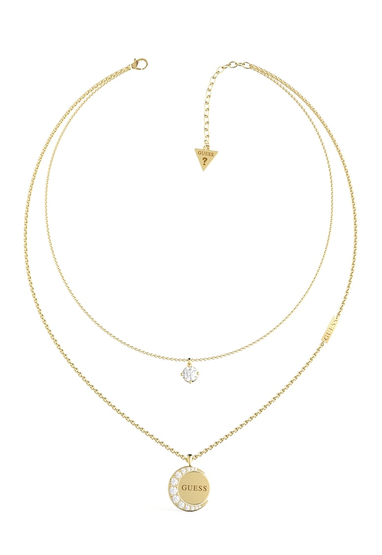 Colier cu doua randuri de siraguri si cristale