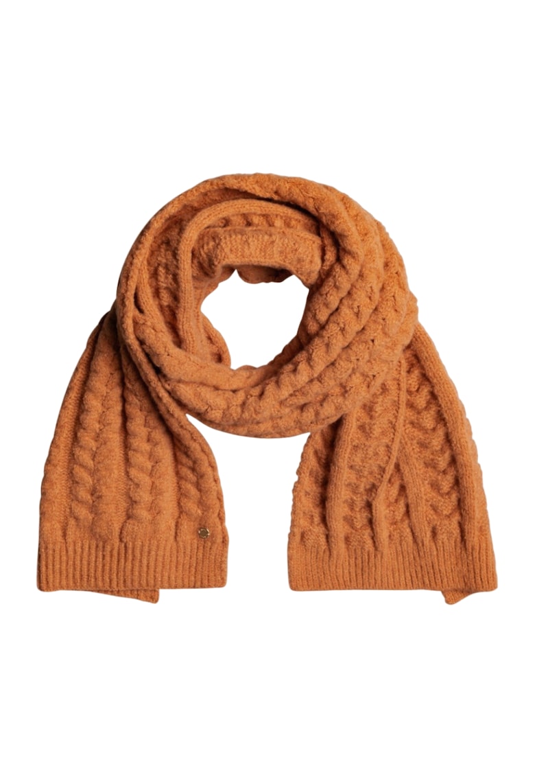 Esarfa din tricot - Acril - Maro - 194 x 38 -5 cm