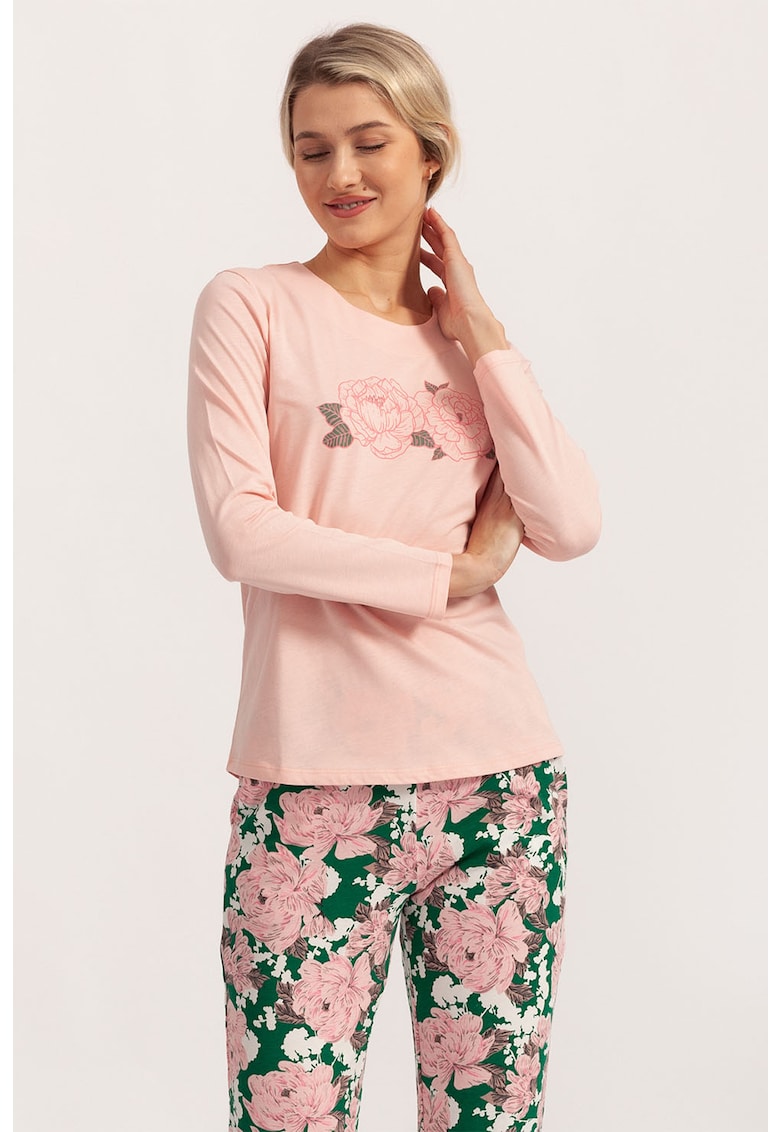 Pijama cu model floral Lori