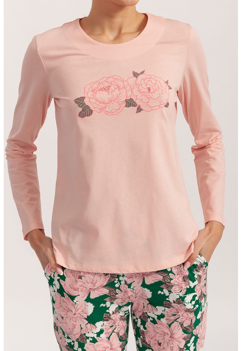 Pijama cu model floral lori