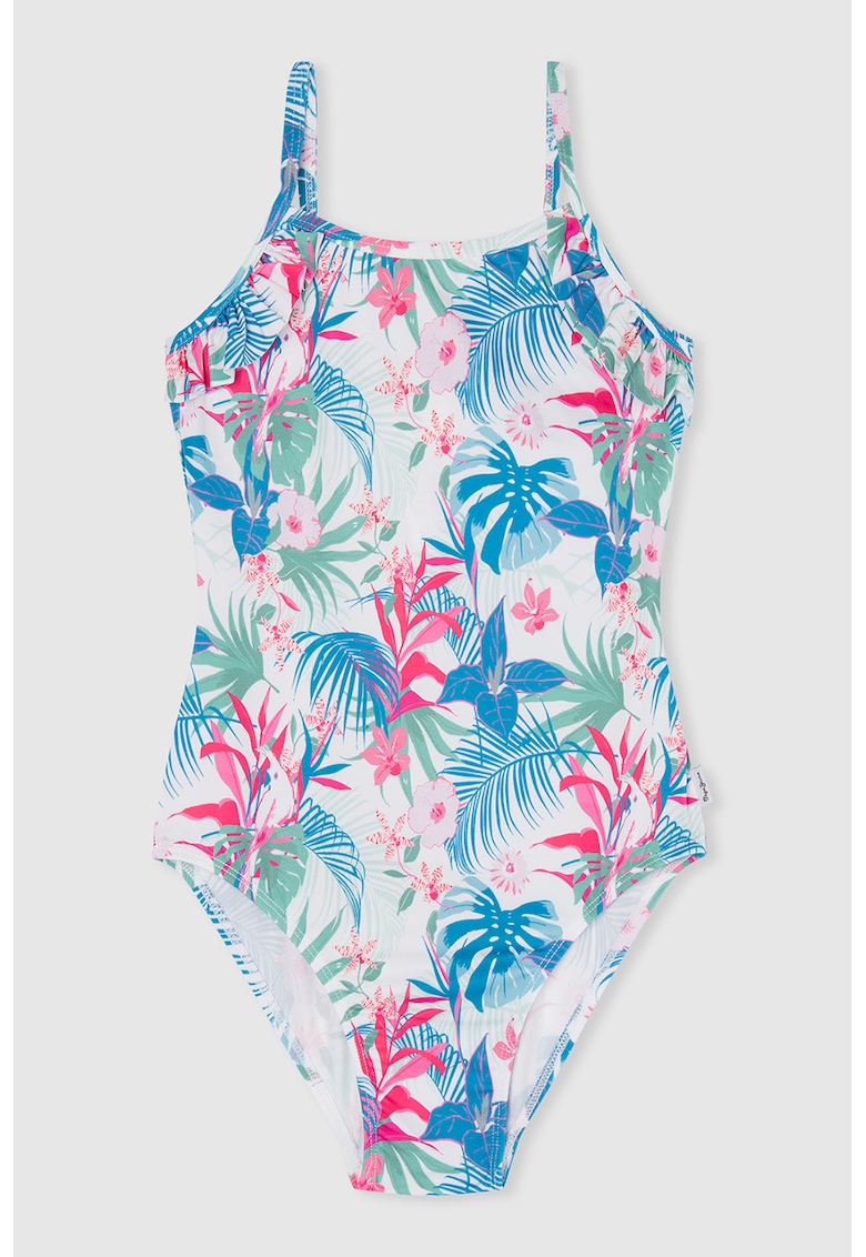 Costum de baie intreg cu imprimeu tropical