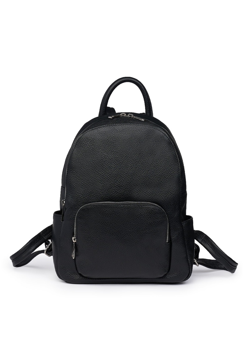 Rucsac din piele naturala Simon - Negru