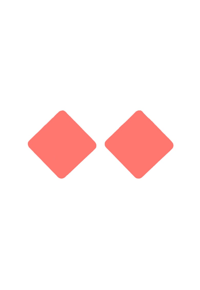 Cercei Romb 5708 - Coral