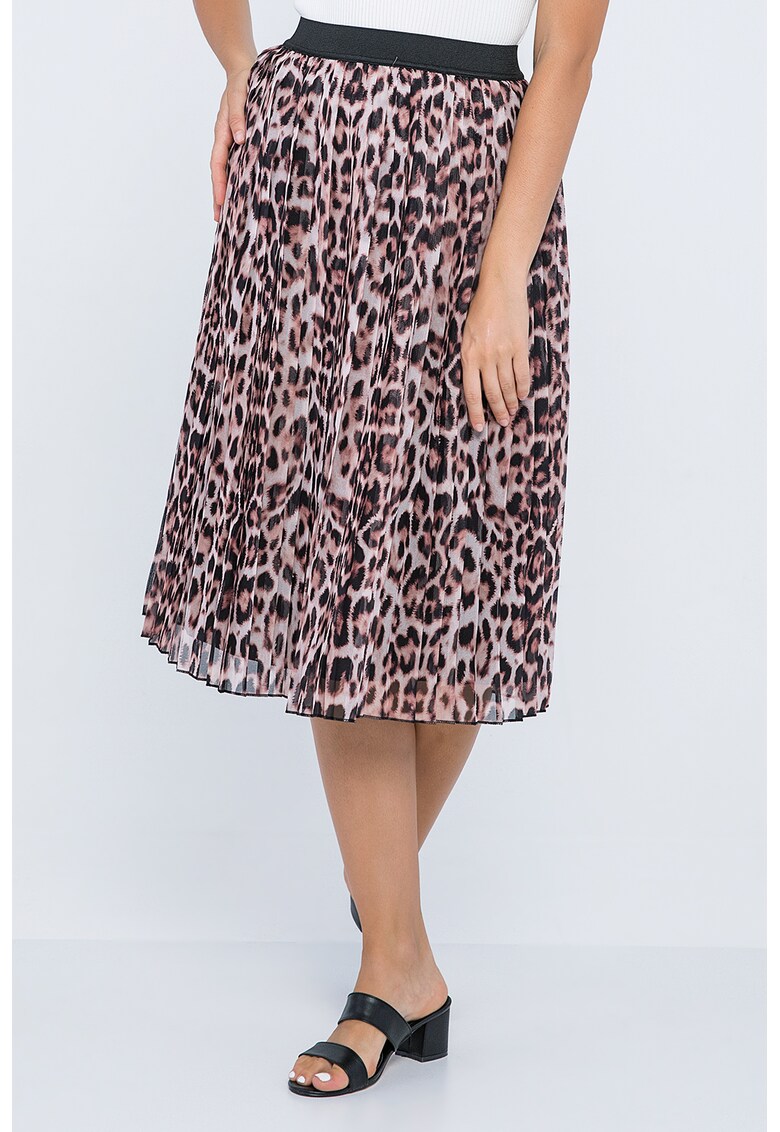 Fusta midi cu animal print Marite