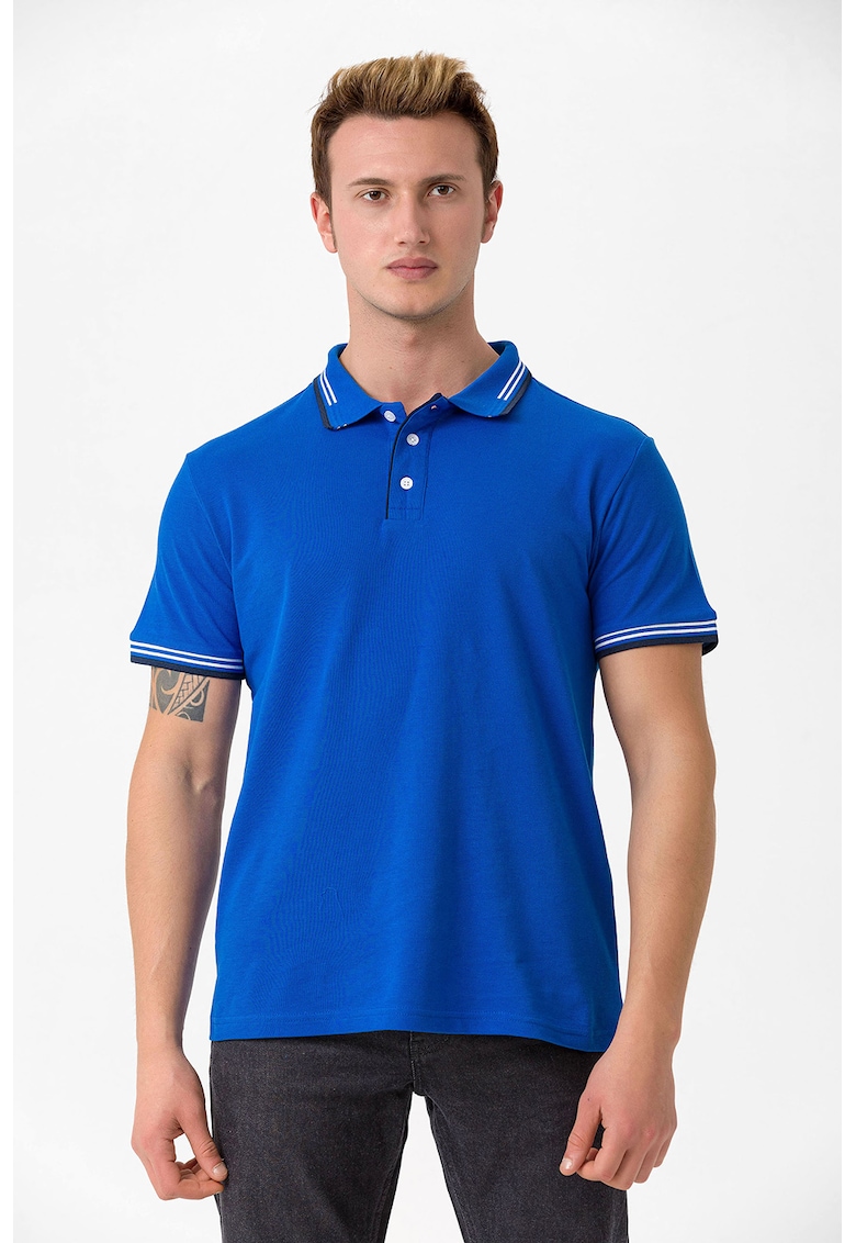 Tricou polo cu accente in dungi Antoninus