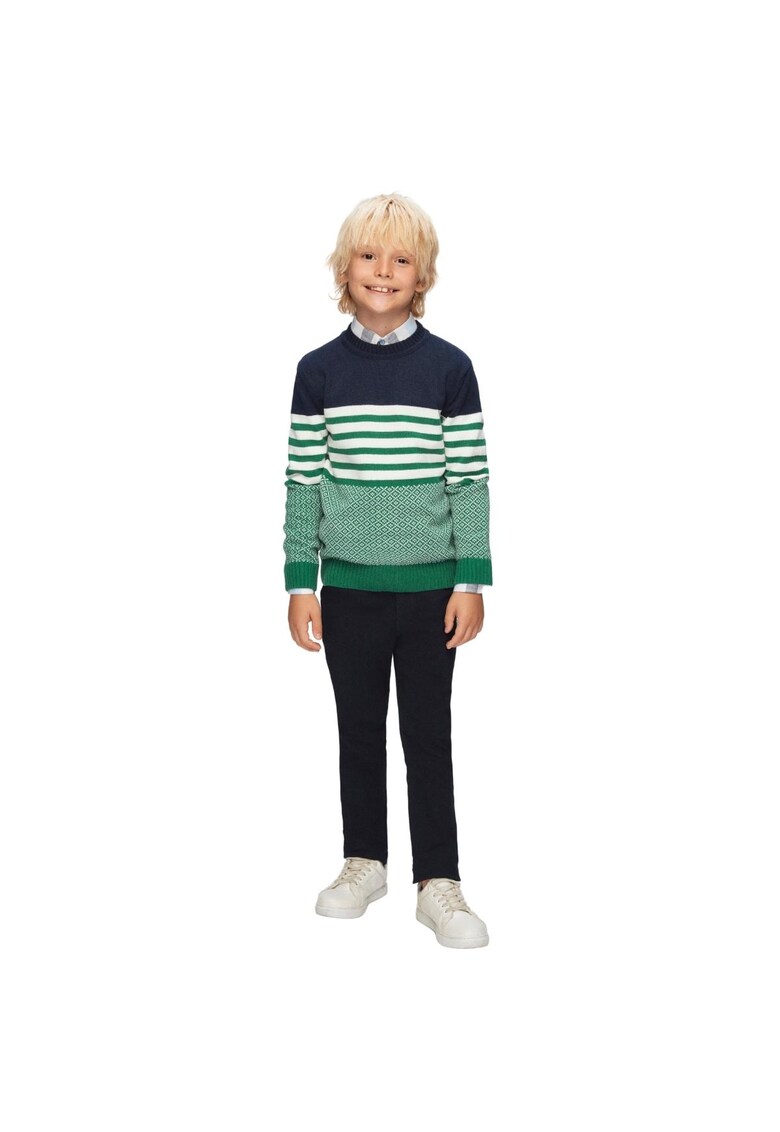 Compleu - pentru baieti - cu pulover - MT-4043 - Verde