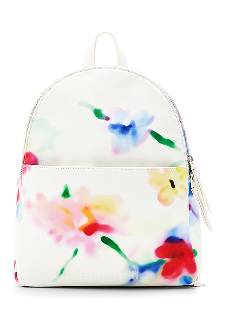 Rucsac de piele ecologica cu model floral