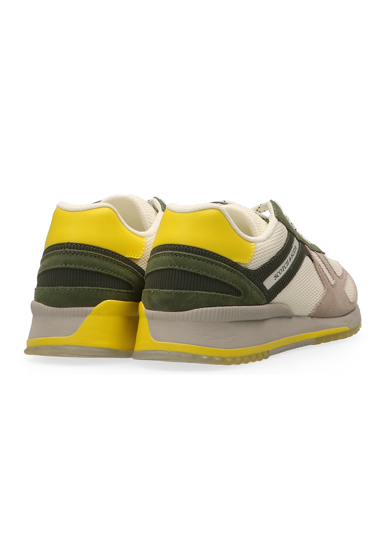 Pantofi sport cu insertii din piele intoarsa
