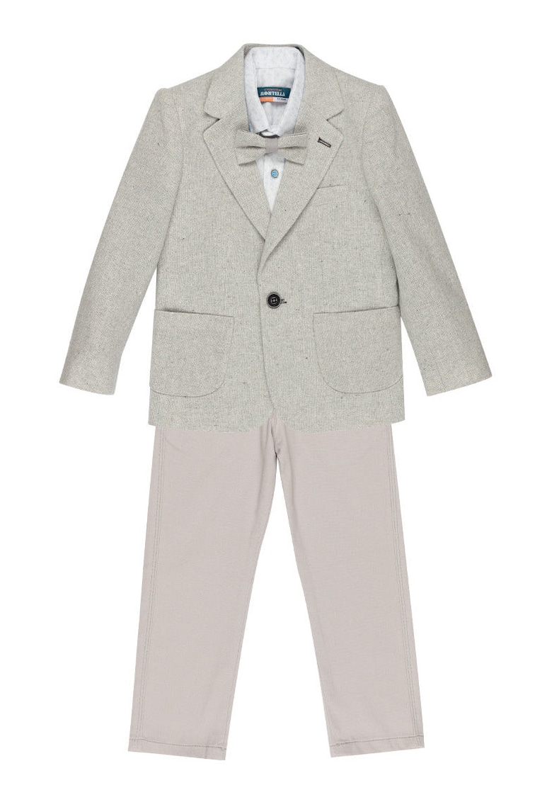 Costum elegant - baieti - 4 Piese - MS-2393 - Gri