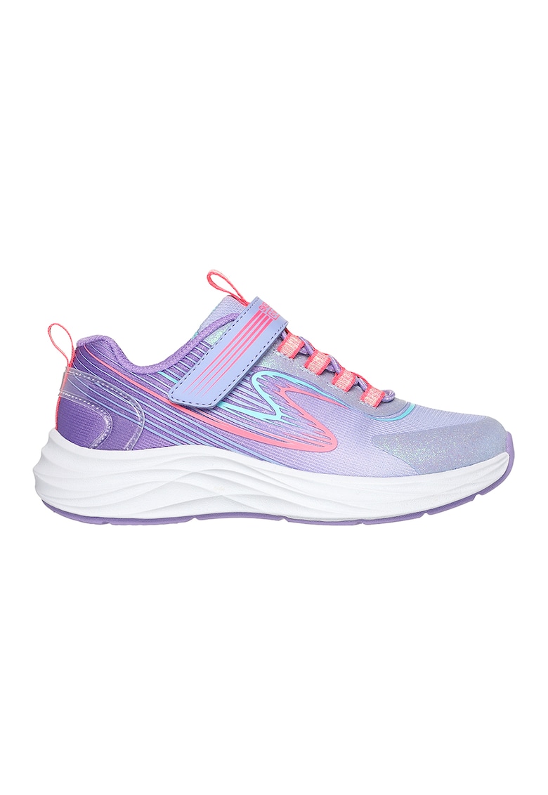 Pantofi sport cu velcro si aspect colorblock - pentru alergare Go Run - Lila