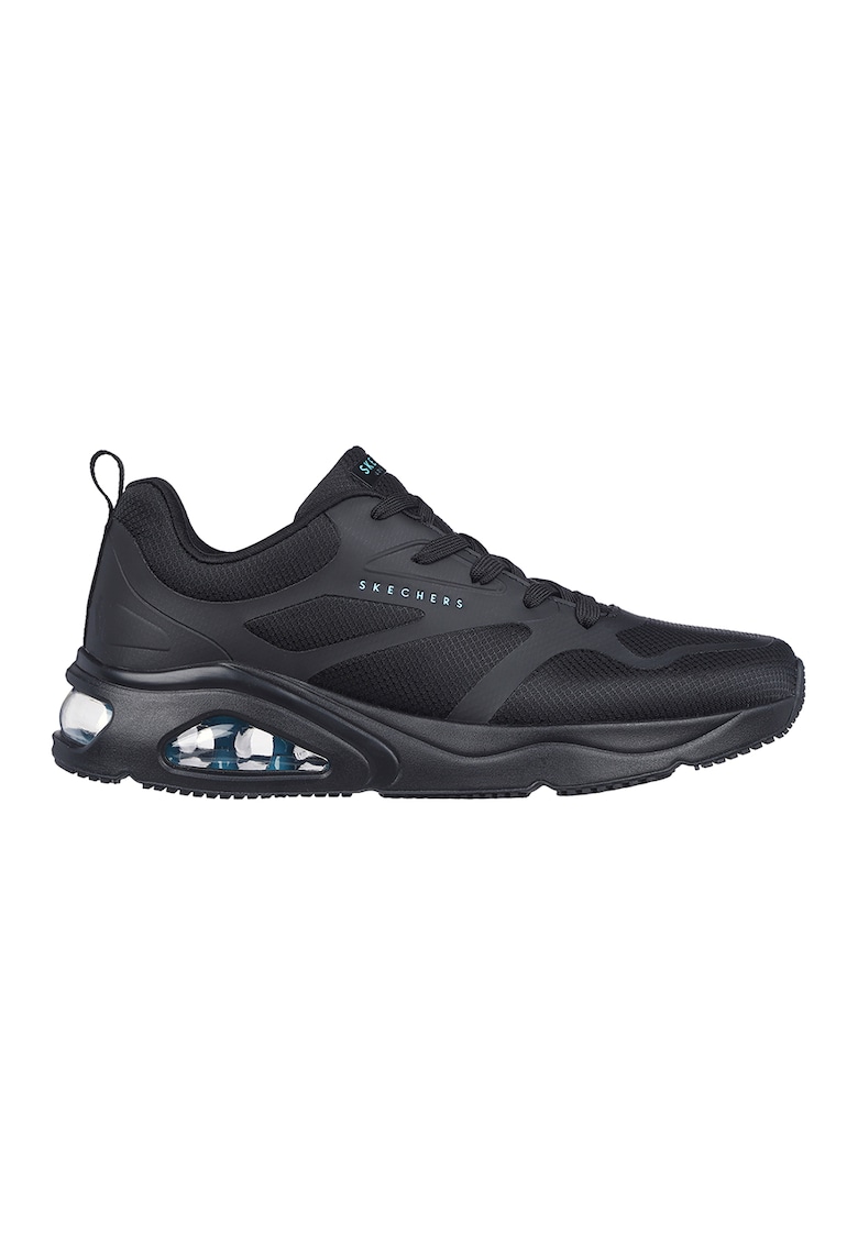 Pantofi sport de plasa de detalii peliculizate - Negru
