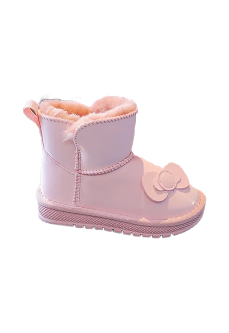 Cizme Imblanite - Model Flower - Peste glezna - Fete - Fara inchidere - Roz