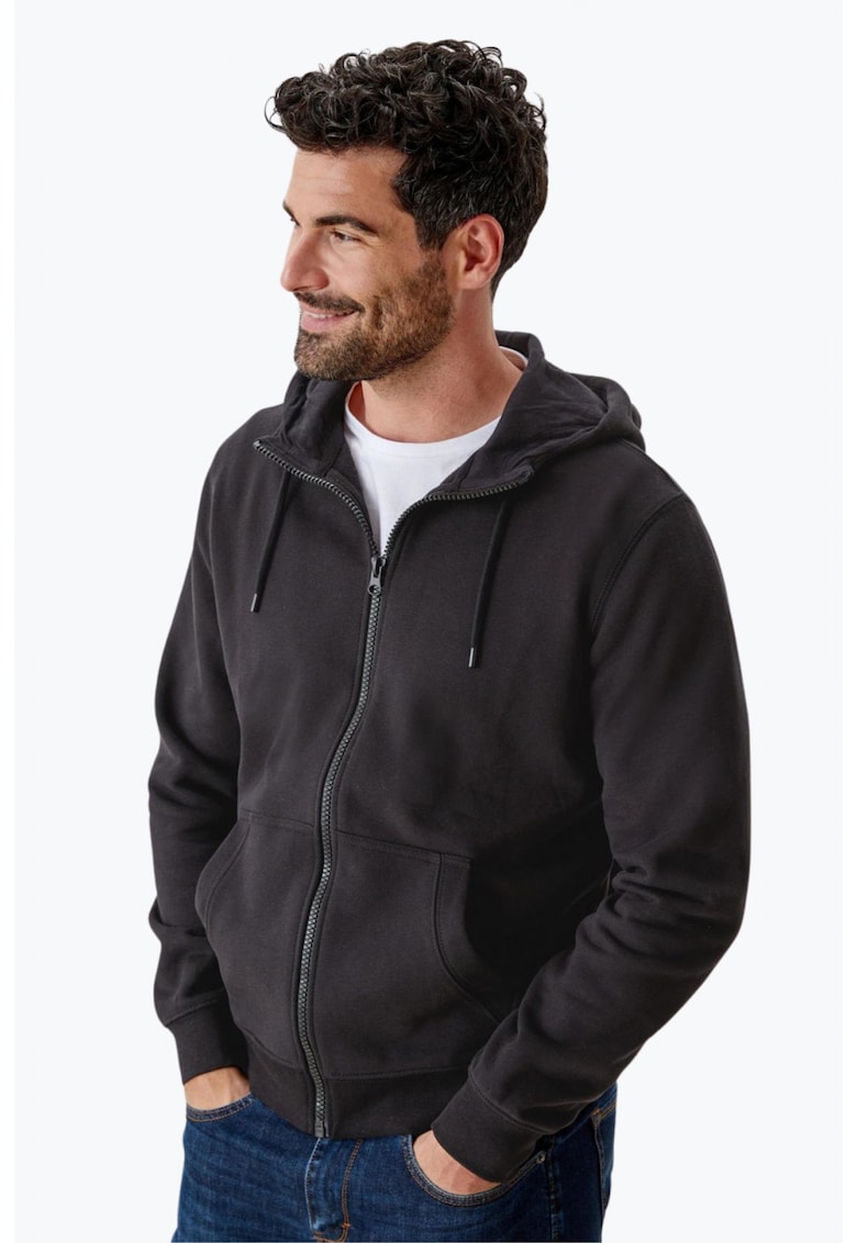 Hanorac barbati cu fermoar negru 53835