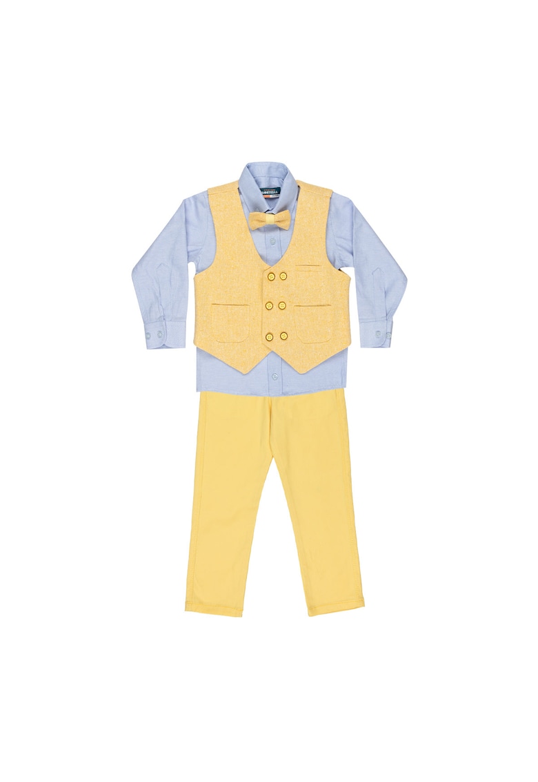 Costum elegant baieti -  4 piese - cu vesta - MY-5125