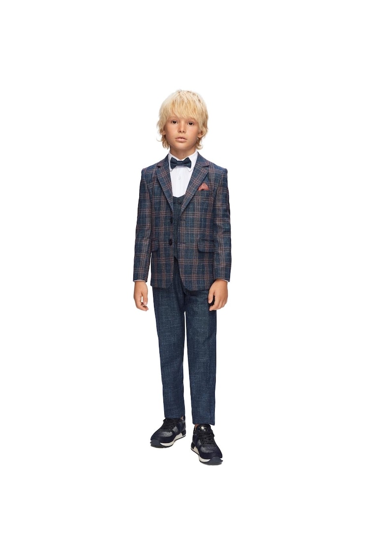 Costum elegant baieti -  in Carouri - 5 Piese - MC-6047