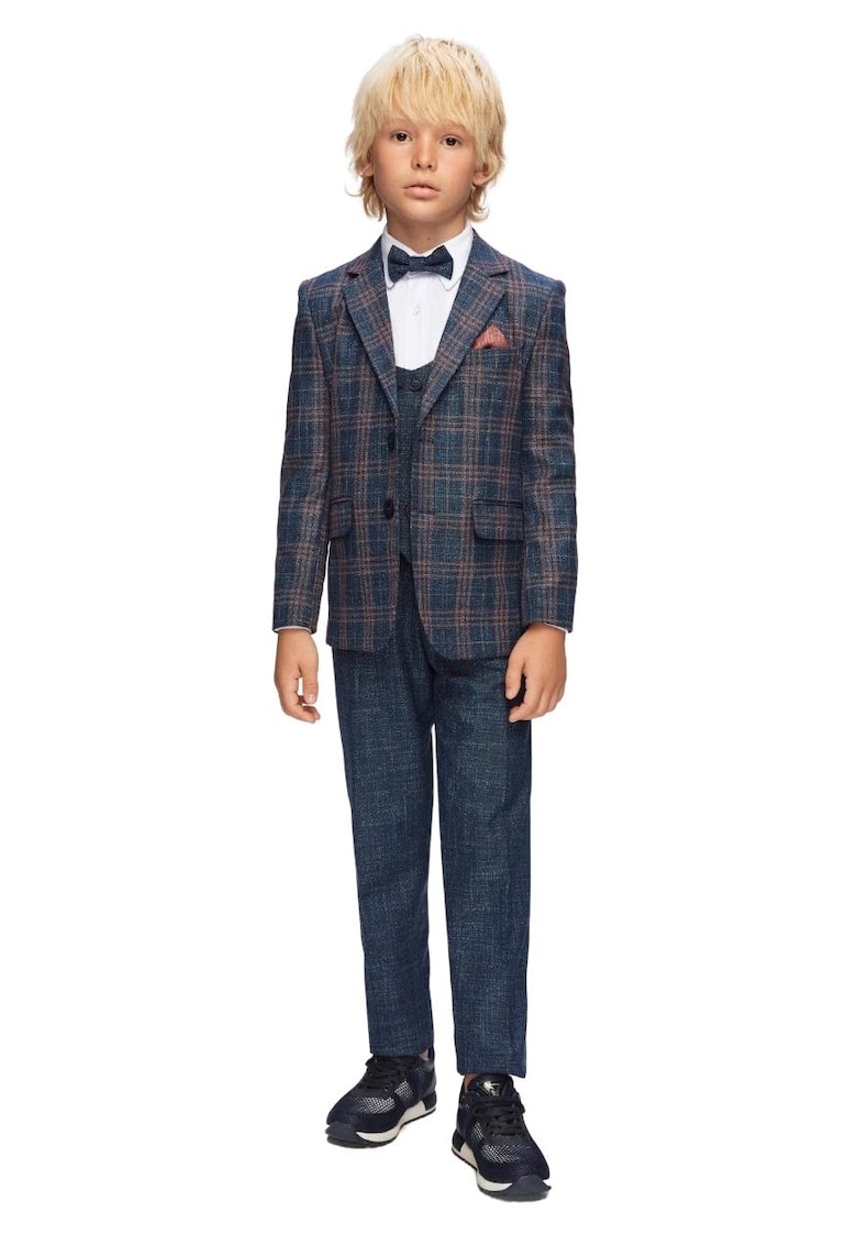 Costum elegant baieti - in Carouri - 5 Piese - MC-6047