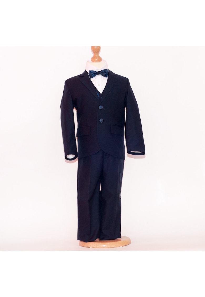 Costum elegant baieti - 5 Piese - MC-6011 - Bleumarin
