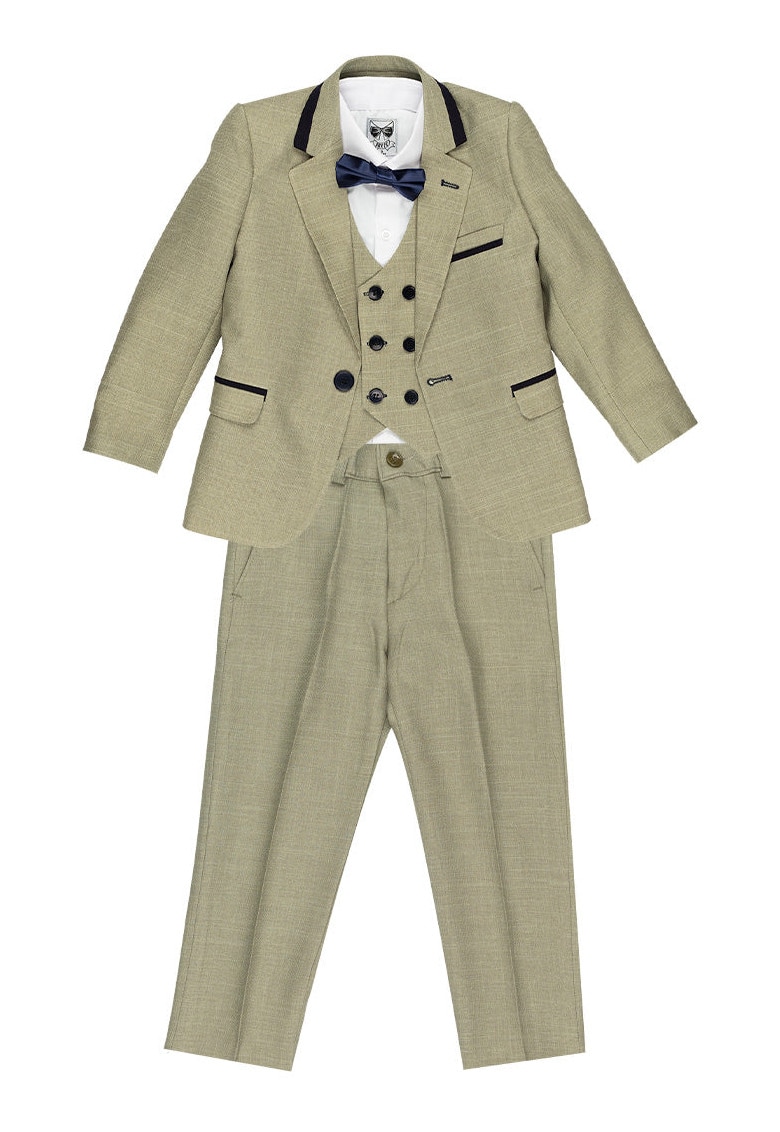 Costum elegant baieti - 5 piese - MC-6001 - Verde