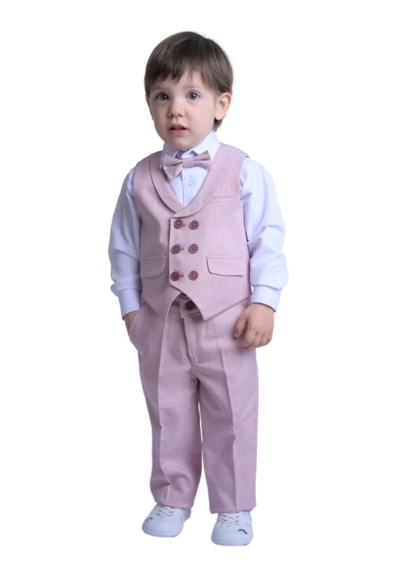 Costum elegant baieti - 4 piese - cu vesta - MY-5140