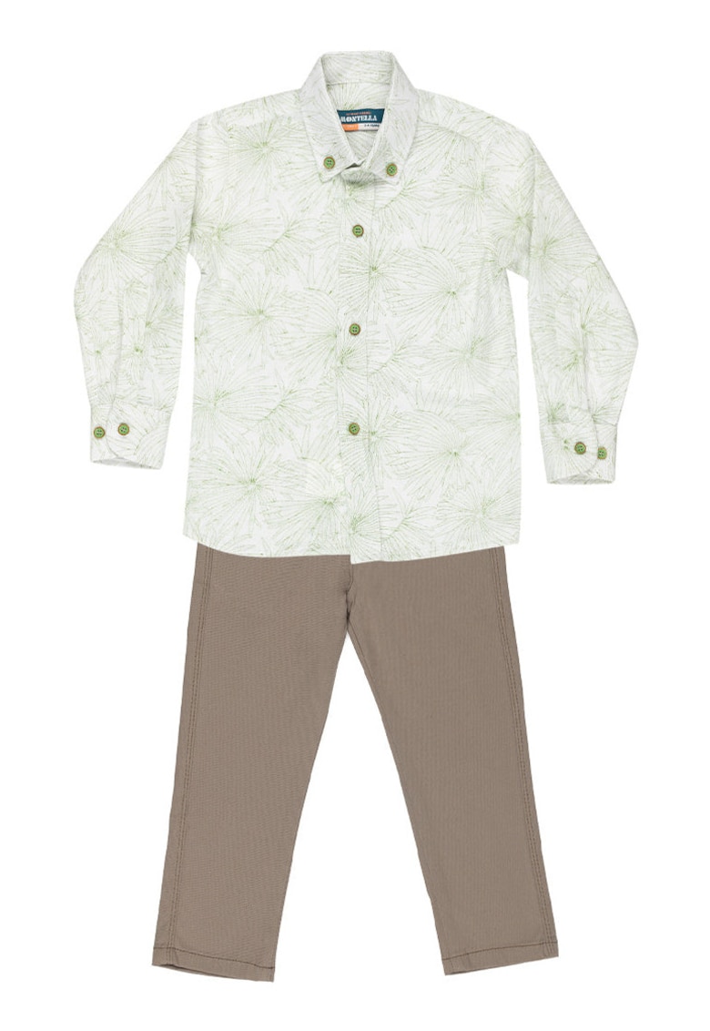Compleu - pentru baieti - cu imprimeu - 2 Piese - MG-3029 - Verde