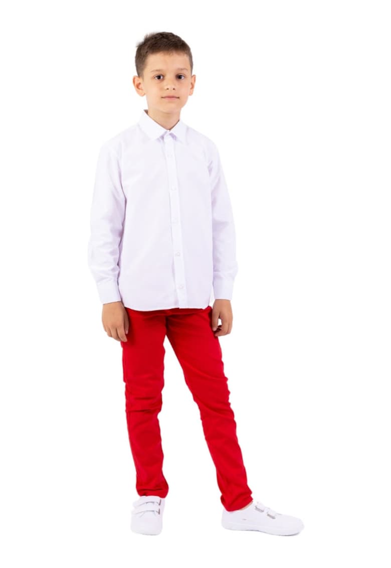 Compleu - pentru baieti - cu pantaloni lungi - 2 Piese - MG-3034 - Rosu