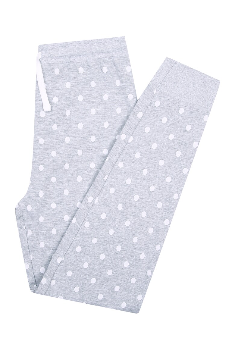 Pijama din bumbac cu imprimeu