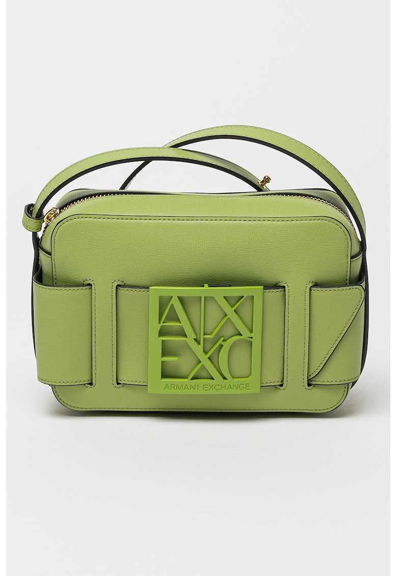 Geanta crossbody de piele ecologica cu logo