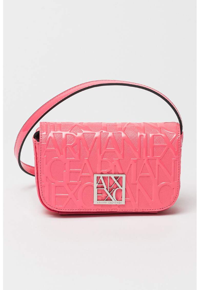 Geanta crossbody din piele ecologica cu logo